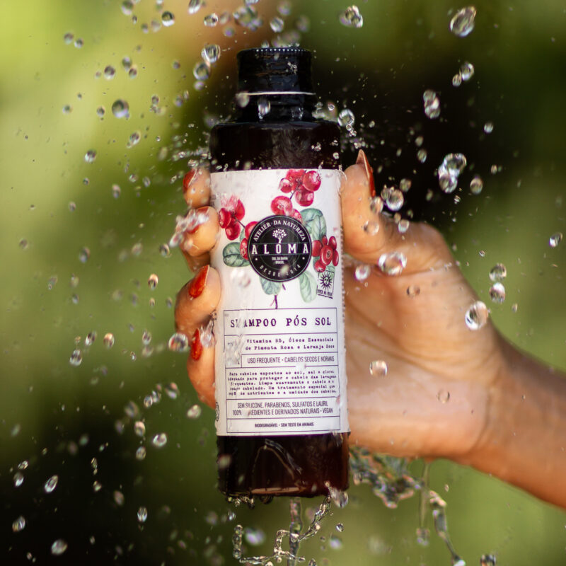 SHAMPOO MICELAR  PÓS SOL - Extrato de Amora Óleos de Aroeira e Laranja 250 ml
