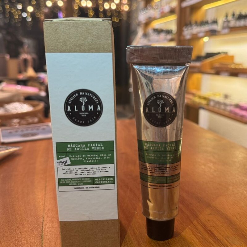 Máscara Facial de Argila Verde - 75 gr